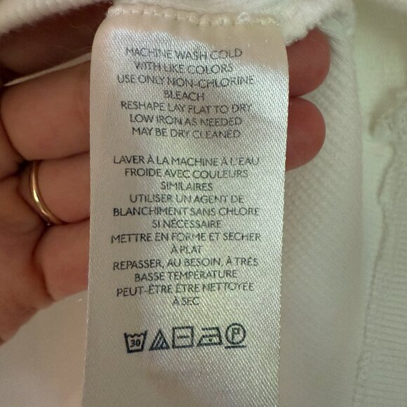 Anthropologie Off-White Asymmetrical Tank Top - Picture 4 of 5